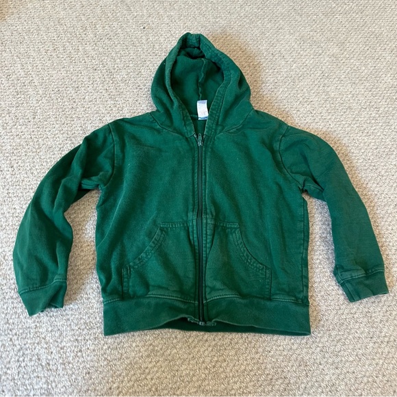 Green full zip hoodie that says later hater. Kids 100% cotton - Picture 5 of 5